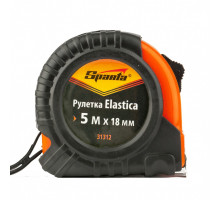 Рулетка Elastica, 5 м х 18 мм, обрезиненный корпус Sparta