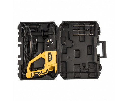 Перфоратор электрический RH-1050-26, SDS-plus, 1050 Вт, 3.2 Дж, 3 плюс 1 режим Denzel Перфораторы Электроинструмент Силовое оборудование Перфоратор электрический RH-1050-26, SDS-plus, 1050 Вт, 3.2 Дж, 3 плюс 1 режим Denzel Перфораторы Электроинструмент Силовое оборудование