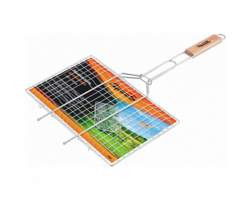 Решетка-гриль 220 х 340 мм, хромированная Sparta Приборы для приготовления пищи Садовый инвентарь