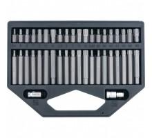 Набор бит HEX, Torx , SPLine, хвостовик-шестигранник 1/2, CrV, 42 шт. Stels