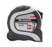 Рулетка Extra Wide, 8 м x 27 мм, двухкомпонентный корпус, Pro Matrix