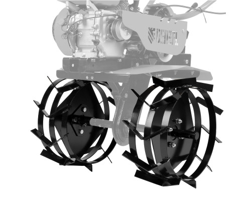 Грунтозацепы 425/200 мм, посадка круг 30 мм, комплект 2 шт// Denzel Навесное оборудование для мотокультиваторов и мотоблоков Силовое оборудование