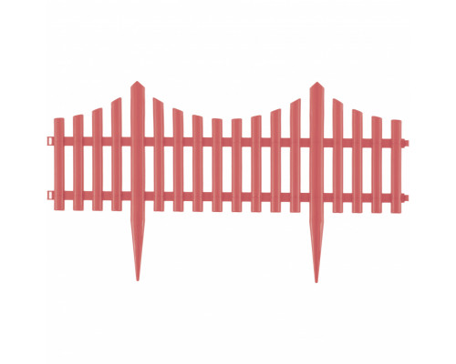 Забор декоративный "Гибкий", 24 х 300 см, коралловый, Россия, Palisad Заборы декоративные Садовые ограждения Садовый инвентарь