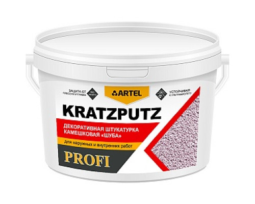 Штукатурка "Шуба" фасадная ARTEL Profi Kratzputz, зерно 2мм, 15кг (пакет) Декоративные материалы Лакокрасочные материалы ОТДЕЛОЧНЫЕ МАТЕРИАЛЫ