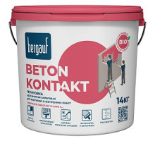 Грунтовка адгезионная Bergauf Beton Kontakt, морозостойкая, 14 кг