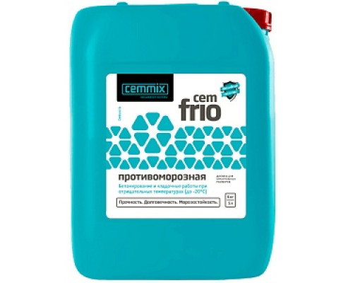 Противоморозная добавка CemFrio, 5л Добавки для растворов CemMix Противоморозные и пластифицирующие добавки Лакокрасочные материалы ОТДЕЛОЧНЫЕ МАТЕРИАЛЫ