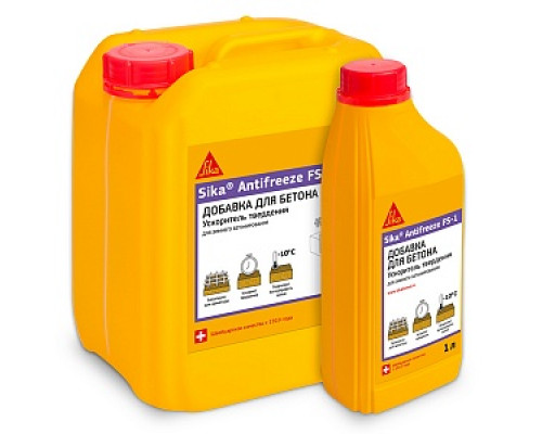 Добавка в бетон Antifreeze FS-1 / 1л Пластификаторы и добавки SIKA Противоморозные и пластифицирующие добавки Лакокрасочные материалы ОТДЕЛОЧНЫЕ МАТЕРИАЛЫ