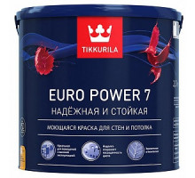 Краска водоэмульсионная EURO 7 POWER матовая (база А), Tikkurila (2,7л)