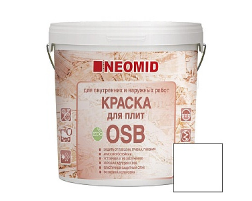 Краска для плит OSB "Neomid", 7кг Краски, грунты, шпатлевки для OSB Лакокрасочные материалы ОТДЕЛОЧНЫЕ МАТЕРИАЛЫ