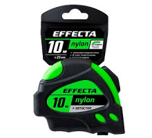 Рулетка Effecta Nylon, 10м, с магнитом и автостопом