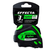 Рулетка Effecta Nylon, 3м, с магнитом и автостопом