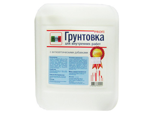 Грунтовка для внутренних работ, проникающая "NORME COLOR PROFI" 10л Грунтовки на акриловой основе Грунтовки строительные Грунтовки, пропитки, очистители Сухие смеси СТРОЙМАТЕРИАЛЫ