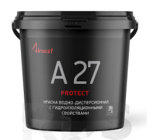 Краска гидроизоляционная АКВЕСТ-27 PROTECT, матовая, база А, 12кг