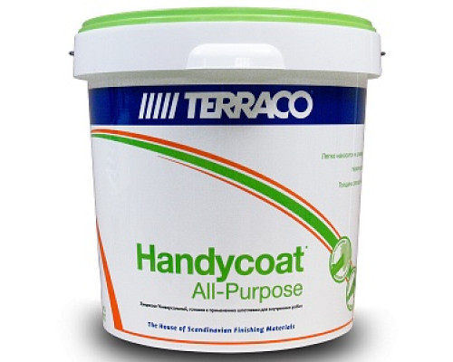 Шпатлевка готовая универсальная "TERRACO" Handycoat All-Purpose, 15 кг/9,1 л/ 6311215 Шпатлевки готовые Шпатлевки Сухие смеси СТРОЙМАТЕРИАЛЫ