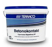 Грунтовка бетоноконтакт TERRACO Terrabond SP, для внутренних и наружных работ, 12кг