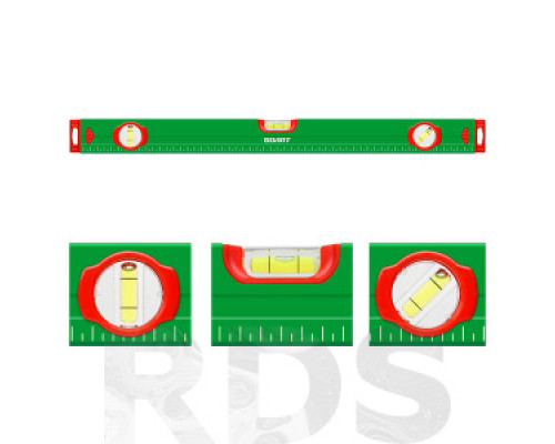 Уровень алюминиевый, 600 мм, 3 глазка, магнитный, "ВОЛАТ" Уровни строительные Измерительный инструмент ИНСТРУМЕНТЫ