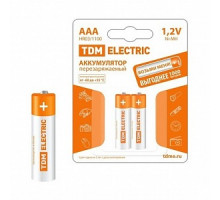 Аккумулятор AAA-1100 mAh Ni-MH BP-2 TDM SQ1702-0076