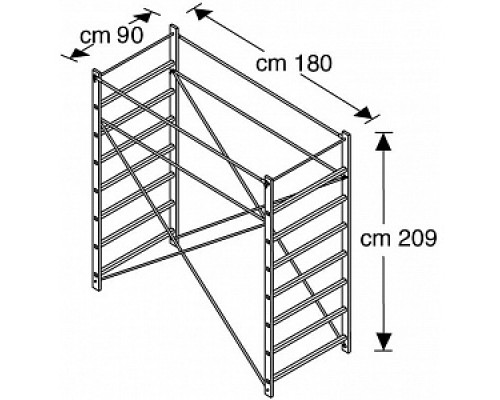 Верхнее. ограждение (2 м) вышки-туры, FARAONE арт. 183 Вышки-туры Строительное оборудование ИНСТРУМЕНТЫ