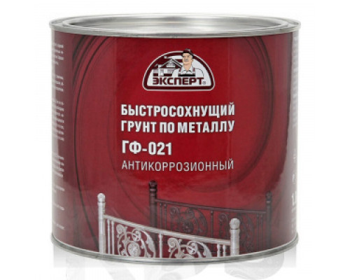 Быстросохнущий грунт ГФ-021 серый 0,8кг "ЭКСПЕРТ" Грунтовки на алкидной основе Грунтовки строительные Грунтовки, пропитки, очистители Сухие смеси СТРОЙМАТЕРИАЛЫ