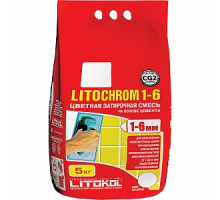 Затирка Litochrom 1-6 C.30, жемчужно-серая, 5 кг