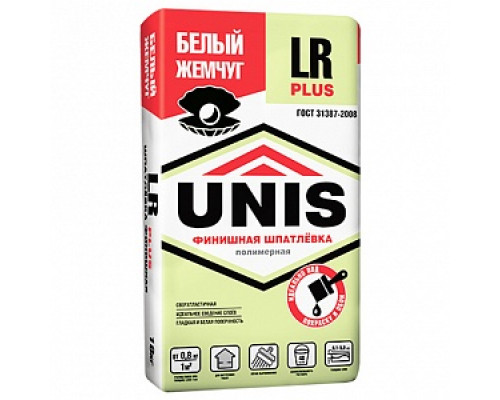 Шпатлевка полимерная ЮНИС "LR Plus", 5 кг Шпатлевки полимерные Шпатлевки сухие Шпатлевки Сухие смеси СТРОЙМАТЕРИАЛЫ