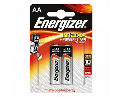 Батарейки "Energizer Max" AA, (2шт/уп) Аккумуляторы, батарейки Низковольтное оборудование Электрика ЭЛЕКТРИКА И ВЕНТИЛЯЦИЯ