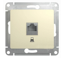 Розетка компьютерная RJ45 бежевая Schneider Electric Glossa GSL000281K