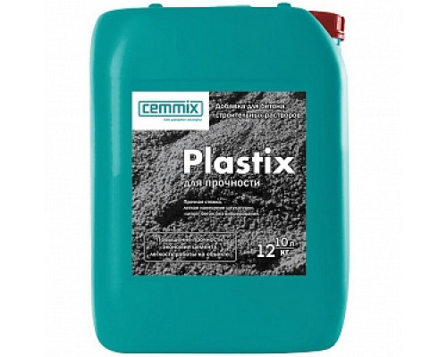 Пластификатор Plastix 10л Добавки для растворов CemMix Противоморозные и пластифицирующие добавки Лакокрасочные материалы ОТДЕЛОЧНЫЕ МАТЕРИАЛЫ