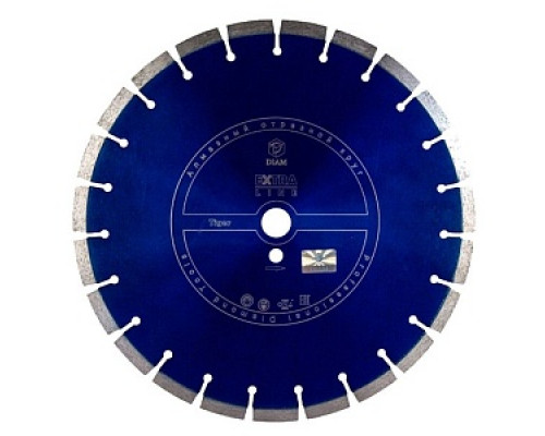 Диск отрезной, 400х3,4х25,4мм, алмазный, сегментный, железобетон, влажный/сухой рез, Tiger Extra Line, "DIAM" /000541 Диски алмазные отрезные сегментные Диски алмазные отрезные Диски, круги, чашки Инструмент для резки и шлифования Расходные материалы ИНСТРУМЕНТЫ