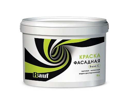 Краска фасадная RAUF R32, База С, матовая, латексная (9л) Фасадные краски Краски водно-дисперсионные Лакокрасочные материалы ОТДЕЛОЧНЫЕ МАТЕРИАЛЫ