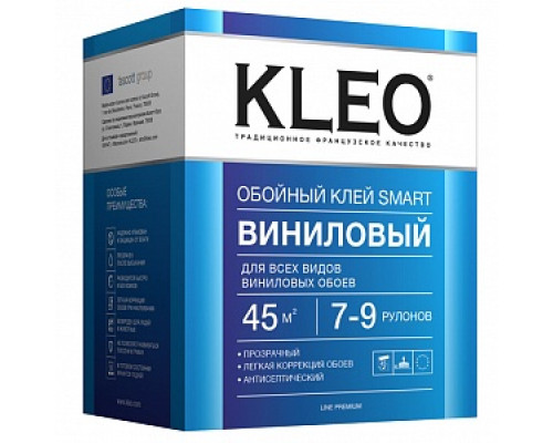 Клей виниловый "KLEO" SMART 7-9, 200 гр Обойные клеи Строительные клеи Монтажные материалы СТРОЙМАТЕРИАЛЫ