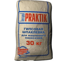 Шпатлёвка гипсовая Белая Praktik, 30 кг (Ручн. и Машин. Нанесения) (49/40шт./под.)