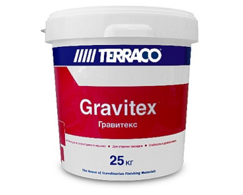 Штукатурка фасадная декоративная "TERRACO" Gravitex XL ( 2 мм), 25 кг Штукатурки декоративные акриловые Системы утепления фасадов СТРОЙМАТЕРИАЛЫ