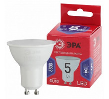 Лампа светодиодная LED MR16-5W-865-GU10 R ЭРА (диод, софит, 5Вт, хол, GU10)