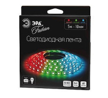 Лента светодиодная ЭРА 60LED-IP20-RGB-5m