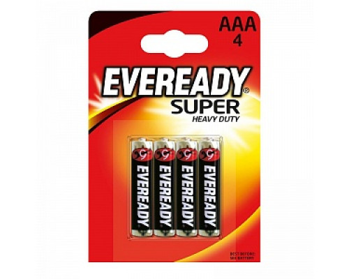 Батарейки "Energizer Eveready SUPER" LR03 AAA, (4шт/уп) Аккумуляторы, батарейки Низковольтное оборудование Электрика ЭЛЕКТРИКА И ВЕНТИЛЯЦИЯ