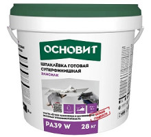 Шпатлёвка готовая суперфинишная ОСНОВИТ ЭЛИСИЛК PA 39 W, 28кг