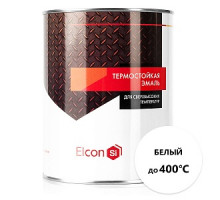 Термостойкая эмаль Elcon (до 400 градусов), белая, 0,8кг