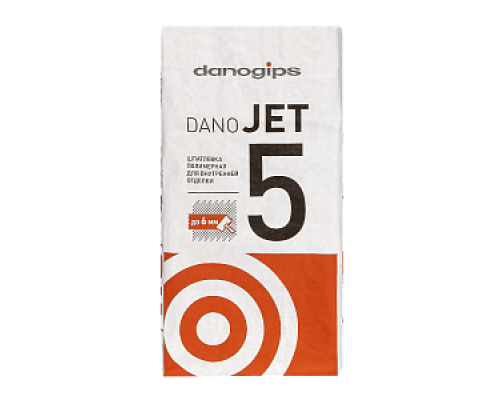 Шпатлевка полимерная "DANO JET 5" 25 кг Шпатлевки полимерные Шпатлевки сухие Шпатлевки Сухие смеси СТРОЙМАТЕРИАЛЫ