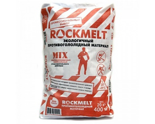 Противогололедный реагент Rockmelt Mix (до -30°С), 20кг Противогололедные реагенты Лакокрасочные материалы ОТДЕЛОЧНЫЕ МАТЕРИАЛЫ