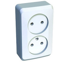 Розетка 2-я Этюд 2К белая PA16-005B Schneider Electric