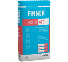 Шпатлевка цементная армированная базовая белая 25 кг FINNER EXTER 40 G