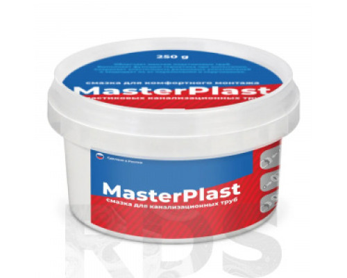 Смазка для канализационных труб MasterPlast 250г Уплотнительные пасты, смазки Уплотнители соединений Водоснабжение САНТЕХНИЧЕСКАЯ ГРУППА