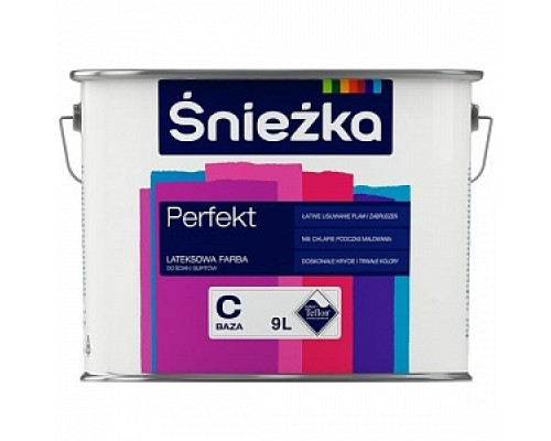 Краска для стен и потолков "SNIEZKA PERFEKT" 9 л. латексная (База C) /Sniezka/ Краска для стен и потолков "PREMIUM" Sniezka Краска для стен и потолков Premium Краска для стен и потолков Интерьерные краски Краски водно-дисперсионные Лакокрасочные материалы ОТДЕЛОЧНЫЕ МАТЕРИАЛЫ