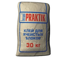 Клей для ячеистых блоков Praktik морозостойкий, 30 кг (48шт./под.)