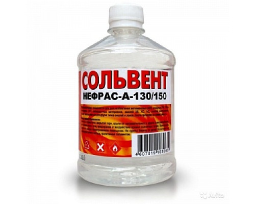 Сольвент Нефрас А-130/150, 0,4кг/0,5л (пэт/т) Сольвент Растворители (ацетон, олифа, уайт-спирит) Лакокрасочные материалы ОТДЕЛОЧНЫЕ МАТЕРИАЛЫ