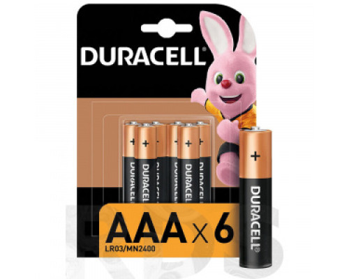 Батарейка AAA (LR03) "Duracell" Basic Аккумуляторы, батарейки Низковольтное оборудование Электрика ЭЛЕКТРИКА И ВЕНТИЛЯЦИЯ