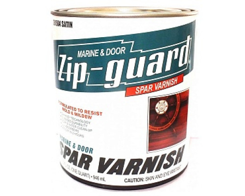 Лак яхтный "ZIP-GUARD Marine & Door Spar varnish Satin" матовый 0,946 л /261504 Лаки яхтные Zip-Guard Лаки яхтные (лодочные) Лаки Лакокрасочные материалы ОТДЕЛОЧНЫЕ МАТЕРИАЛЫ