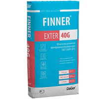 Шпатлевка цементная армированная 25 кг FINNER EXTER 40 G