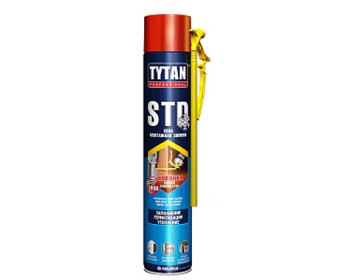 Пена монтажная бытовая "TYTAN Professional STD", зимняя, 750 мл / 20263 Пена бытовая "TYTAN professional" Монтажная пена бытовая Пены монтажные Монтажные материалы СТРОЙМАТЕРИАЛЫ